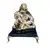 Foto de um(a) Escultura Buddha anos 80, da categoria de Objetos religiosos e espirituais. Buda em resina com pátina envelhecida, base em granito preto e pés dourado metálico. Peça única pelo designer marcelus... Vendido no marketplace Trésors.