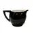 Foto de um(a) Leiteira Porcelana 90'S, da categoria de Leiteira. Leitera em porcelana bi color: nas cores preta por fora e branca por dentro sem marca de fabricante, década de 1990.A: 11 cm... Vendido no marketplace Trésors.