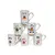 Foto de um(a) Canequinhas Garatujas, Anos 2000, da categoria de Canecas. Combo com seis canequinha em porcelana policromada com garatujas tendência nos anos 2000 e que ainda carrega o mesmo encanto... Vendido no marketplace Trésors.
