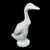 Foto de um(a) Antiga Escultura De Pato Em Porcelana Alemã Biscuit Branco, da categoria de Modelos e estatuetas. Antiga e graciosa escultura de pato em porcelana vitrificada alemã. Art Deco.Medidas 17x11cm. Mostrado de uma perspectiva diferente. Vendido no marketplace Trésors.