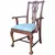 Foto de um(a) Poltrona Chippendale em Imbuia Maciça com Marchetaria e Assento Damasco Azul, da categoria de Poltronas. Exclisiva poltrona de braços (cadeira de mestre) executada em imbuia maciça, combinando com maestria a robustez da... Vendido no marketplace Trésors.