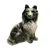 Foto de um(a) Bibelô cão Border Collie Anos 40, da categoria de Modelos e estatuetas. Cachorro da raça border collie em porcelana policromada em em tons de cinza, década de 1940.A: 14 cm / L: 11,5 cm / P: 8 cm... Vendido no marketplace Trésors.