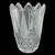 Foto de um(a) Antigo Vaso Art Deco Cristal Francês Diamante Satiné, da categoria de Vasos. Antigo e fino vaso em cristal francês lapidação pontas de diamante, com detalhes em satiné. Período Art Deco.Medidas 19x14cm. Mostrado de uma perspectiva diferente. Vendido no marketplace Trésors.