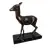 Foto de um(a) Escultura Cervo em Bronze, da categoria de Escultura. Cervo em bronze com base em madeira marmorizada, década de 1930. A: 24cm / P: 6cm / L: 19cm Base: 21 x 9 x 2cm. Vendido no marketplace Trésors.