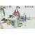 Foto de um(a) Prato oriental com selo vermelho, da categoria de Pratos Decorativos. Antigo e raro prato oriental, em sólida porcelana com fina pintura manual de cenas típicas, figura bem expressiva e... Mostrado de uma perspectiva diferente. Vendido no marketplace Trésors.
