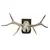 Foto de um(a) Galhada de cervo, da categoria de Outros objetos decorativos. Imponente galhada de cervo em arranjo para parede com base em madeira de lei. Base com 15A x 10cm de larguraGalhada com 25A... Mostrado de uma perspectiva diferente. Vendido no marketplace Trésors.