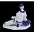 Foto de um(a) Escultura de casal bailarinos, da categoria de Escultura. Escultura de casal representando bailarinos em pose de dança com pintura manual na tonalidade azul cobalto e dourado. Peça... Mostrado de uma perspectiva diferente. Vendido no marketplace Trésors.