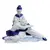 Foto de um(a) Escultura de casal bailarinos, da categoria de Escultura. Escultura de casal representando bailarinos em pose de dança com pintura manual na tonalidade azul cobalto e dourado. Peça... Vendido no marketplace Trésors.