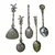 Foto de um(a) Conjunto de 5 colherinhas metal, da categoria de Colheres. Conjunto de 5 colherinhas em metal prateado, trazidas como souvenir de varias regiões da Europa e Estados Unidos. Medida 13... Vendido no marketplace Trésors.