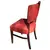 Foto de um(a) Cadeira em Madeira Nobre e Tecido Canelado Vermelho, da categoria de Outras cadeiras. Clássico do design mobiliário Mid-Century nacional. Esta cadeira combina a robustez e a elegância da madeira maciça escura... Mostrado de uma perspectiva diferente. Vendido no marketplace Trésors.