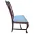 Foto de um(a) Cadeira Chippendale em Imbuia Maciça com Marchetaria e Assento Damasco Azul, da categoria de Outras cadeiras. Elegante cadeira de sala de jantar/reunião (cadeira de sem braços) confeccionada em imbuia maciça. A peça equilibra... Mostrado de uma perspectiva diferente. Vendido no marketplace Trésors.