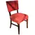 Foto de um(a) Cadeira em Madeira Nobre e Tecido Canelado Vermelho, da categoria de Outras cadeiras. Clássico do design mobiliário Mid-Century nacional. Esta cadeira combina a robustez e a elegância da madeira maciça escura... Mostrado de uma perspectiva diferente. Vendido no marketplace Trésors.