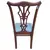 Foto de um(a) Cadeira Chippendale em Imbuia Maciça com Marchetaria e Assento Damasco Azul, da categoria de Outras cadeiras. Elegante cadeira de sala de jantar/reunião (cadeira de sem braços) confeccionada em imbuia maciça. A peça equilibra... Mostrado de uma perspectiva diferente. Vendido no marketplace Trésors.