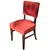 Foto de um(a) Cadeira em Madeira Nobre e Tecido Canelado Vermelho, da categoria de Outras cadeiras. Clássico do design mobiliário Mid-Century nacional. Esta cadeira combina a robustez e a elegância da madeira maciça escura... Vendido no marketplace Trésors.