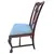 Foto de um(a) Cadeira Chippendale em Imbuia Maciça com Marchetaria e Assento Damasco Azul, da categoria de Outras cadeiras. Elegante cadeira de sala de jantar/reunião (cadeira de sem braços) confeccionada em imbuia maciça. A peça equilibra... Mostrado de uma perspectiva diferente. Vendido no marketplace Trésors.