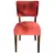 Foto de um(a) Cadeira em Madeira Nobre e Tecido Canelado Vermelho, da categoria de Outras cadeiras. Clássico do design mobiliário Mid-Century nacional. Esta cadeira combina a robustez e a elegância da madeira maciça escura... Mostrado de uma perspectiva diferente. Vendido no marketplace Trésors.