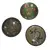 Foto de um(a) Antigos Pratos Decorativos Bowl Bronze Cloisonné - 3und, da categoria de Pratos Decorativos. Coleção com 3 pratinhos em bronze esmaltados à mão. Medem 9,5 cm / cada. Vendido no marketplace Trésors.