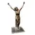 Foto de um(a) Escultura Cristo em antimônio Anos 40, da categoria de Objetos religiosos e espirituais. Cristo sem cruz em antimônio com interferência em acrílico, década de 1940. A: 35 cm Base: 15 x 13 cm Peso: 1,354 kg. Vendido no marketplace Trésors.