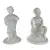 Foto de um(a) Antigo Par Pequenas Esculturas Em Cristal Tcheco Satiné, da categoria de Escultura. Bohemia Glass. Antigo e delicado par de pequenas esculturas feitas à mão em cristal Tcheco satiné. Com selo da manufatura na... Vendido no marketplace Trésors.