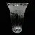 Foto de um(a) Antigo Vaso Em Cristal Francês Com Flores Satiné Art Deco, da categoria de Vasos. Lindo vaso em cristal francês com borda satiné, decoração de folhas e frutas em relevo. Art Deco. Medidas 16x11cm. Mostrado de uma perspectiva diferente. Vendido no marketplace Trésors.