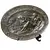 Foto de um(a) Antigo Grande Raro Medalhão De Parede Prateado Art Nouveau, da categoria de Placas. Antigo e grande medalhão decorativo, em metal alemão espessurado a prata. Linda cena de dama com cachorros. Pode ser usado... Vendido no marketplace Trésors.