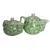 Foto de um(a) Mini Bules, da categoria de Bules. Mini bule e chaleira (+ peneira) em porcelana policromada. Dimensões: A bule menor 8cm / Diâmetro 9cm / Peso: 280g A bule... Vendido no marketplace Trésors.
