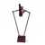 Foto de um(a) Escultura Cinética Inglesa, Anos 2000, da categoria de Escultura. Escultura cinética expressa a arte do movimento em resina com pátina cobre, base em granito preto e hastes em ferro. Obra... Vendido no marketplace Trésors.