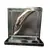 Foto de um(a) Escultura Glass, da categoria de Escultura. Escultura usando vidro 8mm como moldura e espelho na base para um elemento fundido em alumínio fundido, fechando com uma... Vendido no marketplace Trésors.