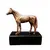 Foto de um(a) Escultura Horse, da categoria de Escultura. Escultura horse em cerâmica com pátina ferrugem craquelada e base em madeira ebanizada. Peça única pelo designer marcelus... Vendido no marketplace Trésors.