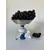 Foto de um(a) Fruteira de porcelana, da categoria de Travessas e tigelas. Pequena fruteira em porcelana e metal. Apresenta um restauro no pé Mede: 13 x 14cm. Mostrado de uma perspectiva diferente. Vendido no marketplace Trésors.