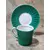 Foto de um(a) Par de Xícaras Gibo Bav anos 50, da categoria de Xícaras. Par de xícaras de cafézinho em porcelana frisada uma amarela e outra verde com filete dourado e resquícios na alça, década... Mostrado de uma perspectiva diferente. Vendido no marketplace Trésors.