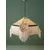 Foto de um(a) Lustre pendente com franjas e tecidos, da categoria de Lustres. Adicione um toque de elegância artesanal ao seu espaço com o Pendente Vola Gallery. Esta peça apresenta uma combinação única... Mostrado de uma perspectiva diferente. Vendido no marketplace Trésors.