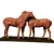 Foto de um(a) Escultura em papal mache - Love Horse, da categoria de Escultura. Peça única pelo designer marcelus ribas. Escultura em papier mache com patina terracota e base em madeira. A: 30cmL: 50cm... Vendido no marketplace Trésors.