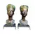 Foto de um(a) Escultura Nefertiti em resina anos 80, da categoria de Escultura. Escultura em resina policromada de Nefertiti com base em granito e pés em metal dourado, década de 1980 (a base é atual)... Vendido no marketplace Trésors.