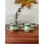 Foto de um(a) Conjunto de 5 xícaras, da categoria de Xícaras. Conjunto com 5 xícaras Bohemia Brasil, 4 de altura, pires: 8,5 cm diâm. Mostrado de uma perspectiva diferente. Vendido no marketplace Trésors.