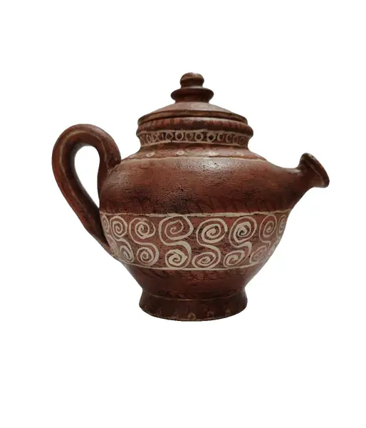 Foto de um(a) Bule ou Jarro em Terracota Pintado a Mão, Ano 2000, da categoria de Jarros. Bule/jarro em terracota pintado a mão com inspiração em achados arqueológicos do sec. ii, dc. Peça única autor: marcelus... Vendido no marketplace Trésors.