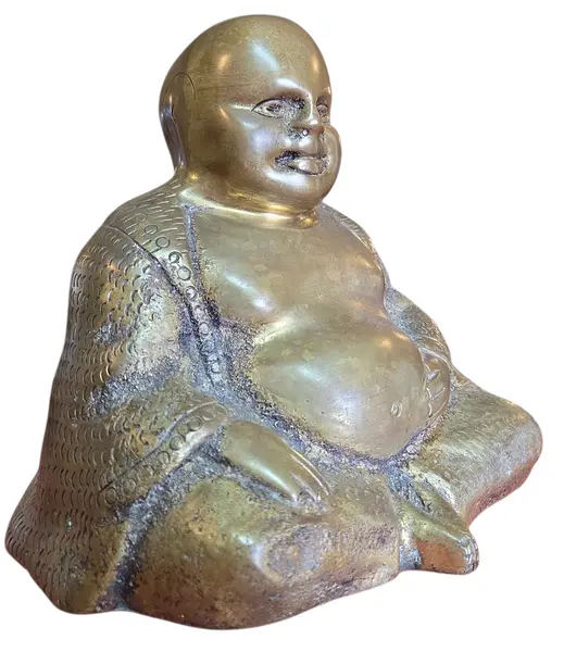 Foto de um(a) Estátua Buda em Bronze Maciço, da categoria de Escultura. Traga paz e sofisticação para o seu ambiente com este Buda em bronze. Uma peça pesada, com acabamento detalhado e pátina... Mostrado de uma perspectiva diferente. Vendido no marketplace Trésors.