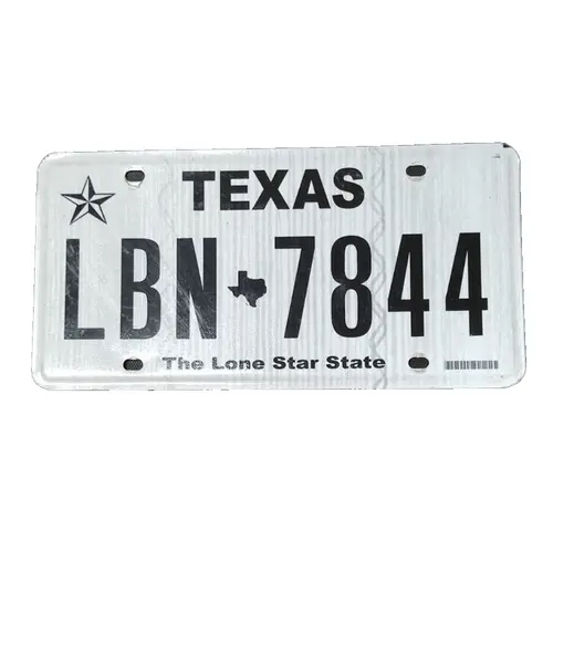 Foto de um(a) Placa de Automóvel, Texas, Estados Unidos, da categoria de Placas de carros antigas. Placa de automóvel em alumínio, estado americano do texas. L: 39,5 cm A: 15 cm peso: 98 g. Vendido no marketplace Trésors.