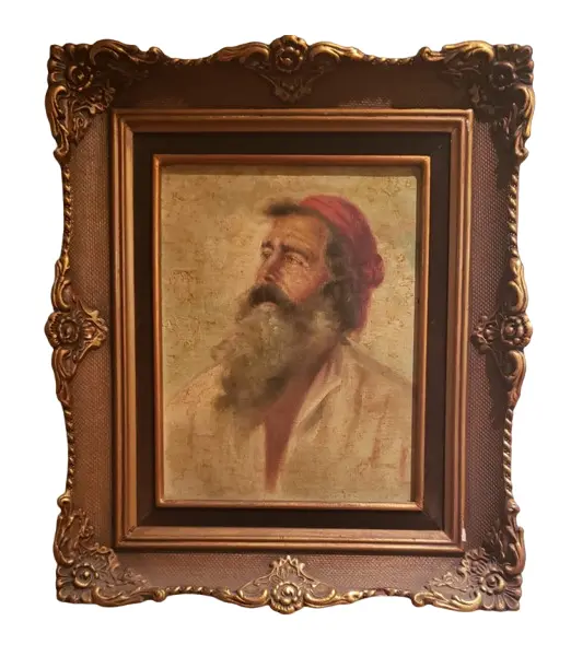 Foto de um(a) Beduino - Oleo sobre tela de Edmundo Migliaccio, da categoria de Pinturas. "Beduíno" - Pintura em óleo sobre tela (OST) de EDMUNDO MIGLIACCIO, medindo aproximadamente 20x26cm (apenas a tela). A... Vendido no marketplace Trésors.