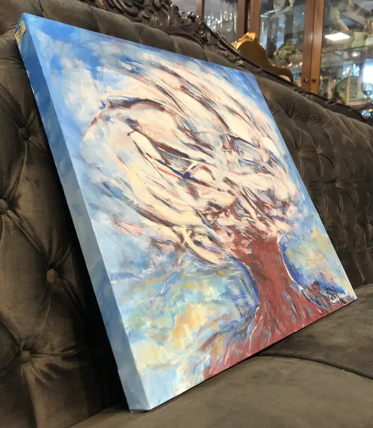 Foto de um(a) Andrea Prezutti - Portais, da categoria de Pinturas. Óleo sobre tela da grande artista paranaense Andrea Prezutti. Sem moldura. Mostrado de uma perspectiva diferente. Vendido no marketplace Trésors.