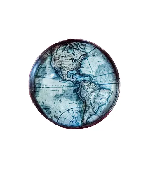 Foto de um(a) Peso de Papel Cartografia Antiga, da categoria de Pesos de papel. Peso de papel de vidro translúcido com decoupage de cartografia antiga, parte inferior protegida com eva. Peça única pelo... Vendido no marketplace Trésors.