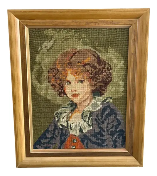 Foto de um(a) Antigo Lindo Quadro Gobelin Tapeçaria Francesa Original, da categoria de Arte têxtil. Antigo quadro gobelin, tapeçaria francesa. Todo feito à mão. Uma beleza!Medidas total com moldura 59x48cm Medidas só da obra... Vendido no marketplace Trésors.