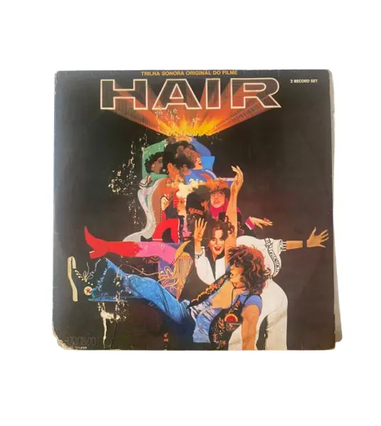 Foto de um(a) Vinil do filme hair, da categoria de LPs ou Discos de Vinil. Lp com a trilha original do filme Hair. Vendido no marketplace Trésors.
