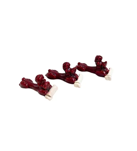 Foto de um(a) Trio de apoio de talheres e marcadores de lugar em cerâmica, da categoria de Outros utensílios. Trio de apoio de talheres e marcadores de lugar em cerâmica feita a mão. Apenas um tem um pequeno lascado como mostrado nas... Vendido no marketplace Trésors.