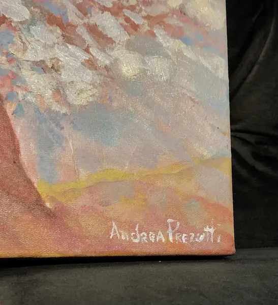 Foto de um(a) Andrea Prezutti - Portais, da categoria de Pinturas. Óleo sobre tela da grande artista paranaense Andrea Prezutti. Sem moldura. Mostrado de uma perspectiva diferente. Vendido no marketplace Trésors.