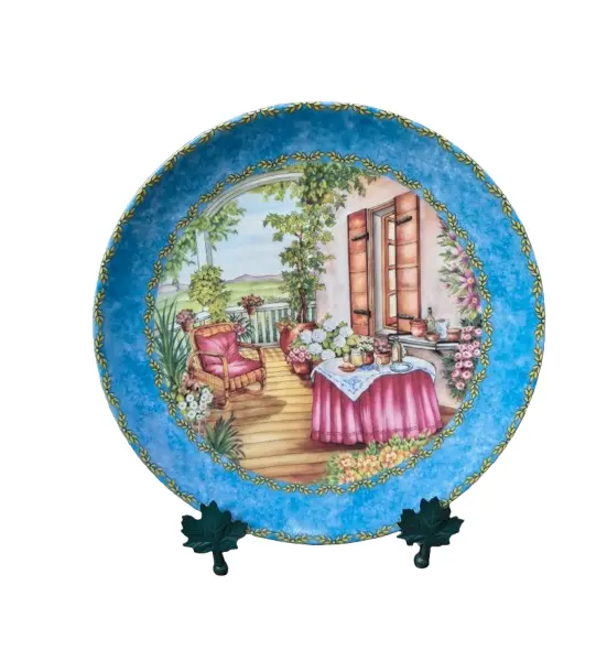 Foto de um(a) Prato Decorativo Porcelana Alemã Gloria Bavaria - Coleção Provence "The Aperitif", da categoria de Pratos Decorativos. Exclusivo prato decorativo em legítima porcelana de alta qualidade (Fine Porcelain), produzido pela tradicional manufatura... Vendido no marketplace Trésors.