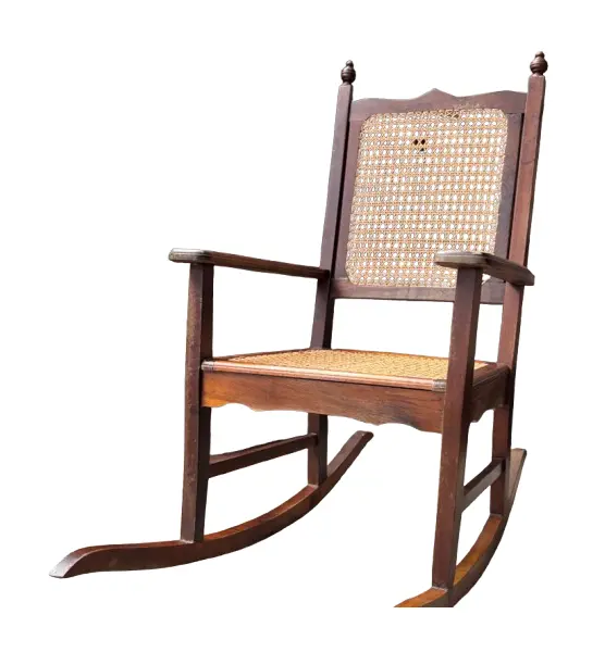 Foto de um(a) Cadeira de Balanço Colonial, da categoria de Bancos. Clássica cadeira de balanço colonial em imbuia e palhinha natural! Excelente estado de conservação!. Vendido no marketplace Trésors.