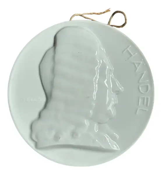 Foto de um(a) Antiga Placa Escultura De Parede Händel Em Porcelana Herend, da categoria de Objetos de parede. Herend. Antiga placa de parede feita à mão em porcelana artística húngara da famosa manufatura Herend. Representando o... Vendido no marketplace Trésors.