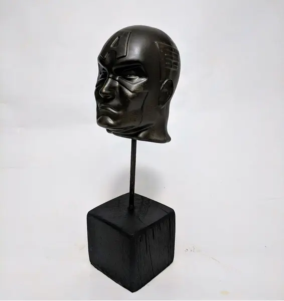 Foto de um(a) Escultura Toy Art Capitão America Marvel Comics Universe, da categoria de Escultura. Toy art capitão américa para os marvel fans - peça única e colecionável pelo designer marcelus ribas. Técnica mista com base... Mostrado de uma perspectiva diferente. Vendido no marketplace Trésors.