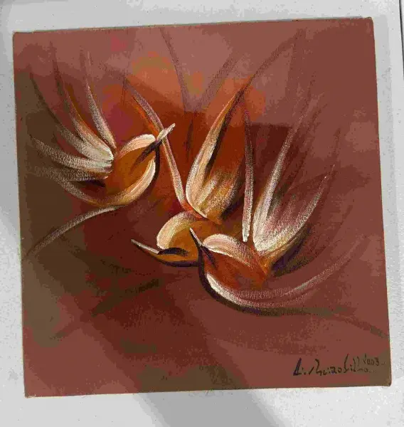 Foto de um(a) Pinheiro Filho, "Pássaros", Óleo Sobre Tela, Assinado Campo Inferior Direito, 2003, da categoria de Pinturas. Vendido no marketplace Trésors.